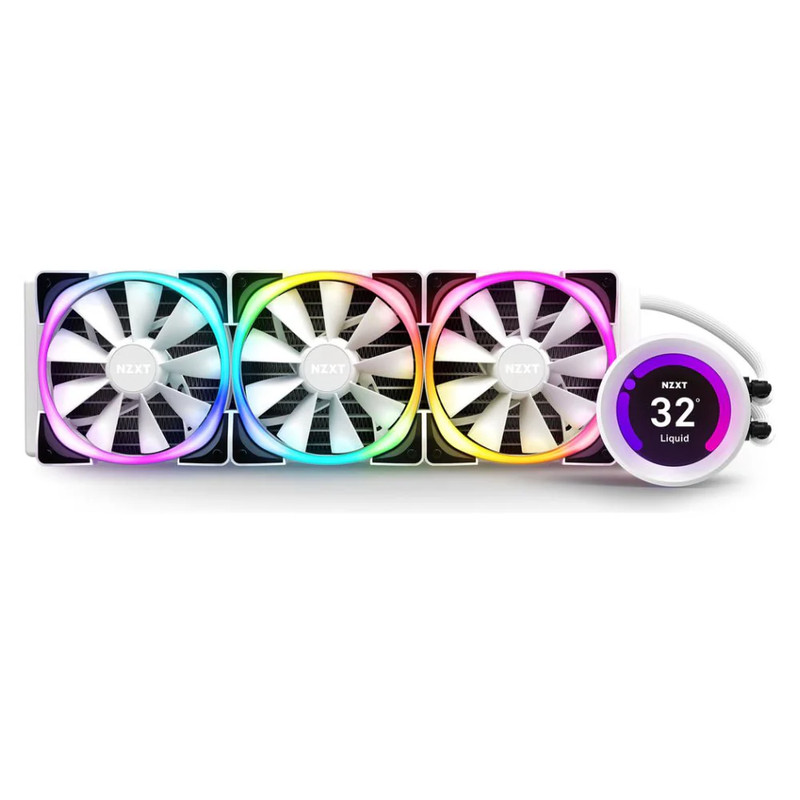 NZXT Kraken Z73 360mm AIO RGB CPU Liquid Cooler - White - مبرد